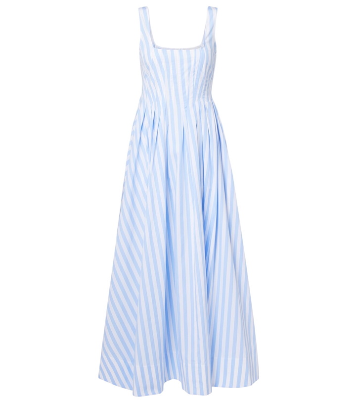 Photo: Sportmax Filmato striped cotton poplin midi dress
