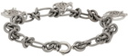 C2H4 Silver Future Yacht Club Emblem Bracelet.