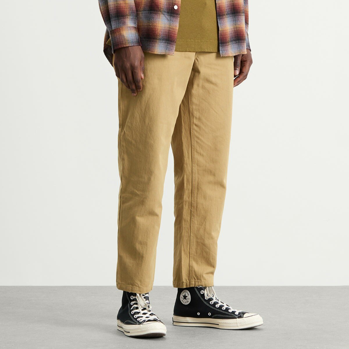 FrizmWORKS Men's OG Haworth One Tuck Trousers in Beige