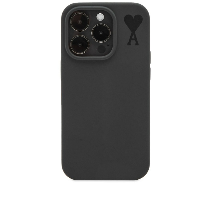 Photo: AMI Men's iPhone 14 Pro Case in Black
