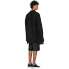 Rick Owens Black Moody Flight Coat