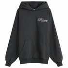 Ronning Men's Script Hoodie in Washed Black