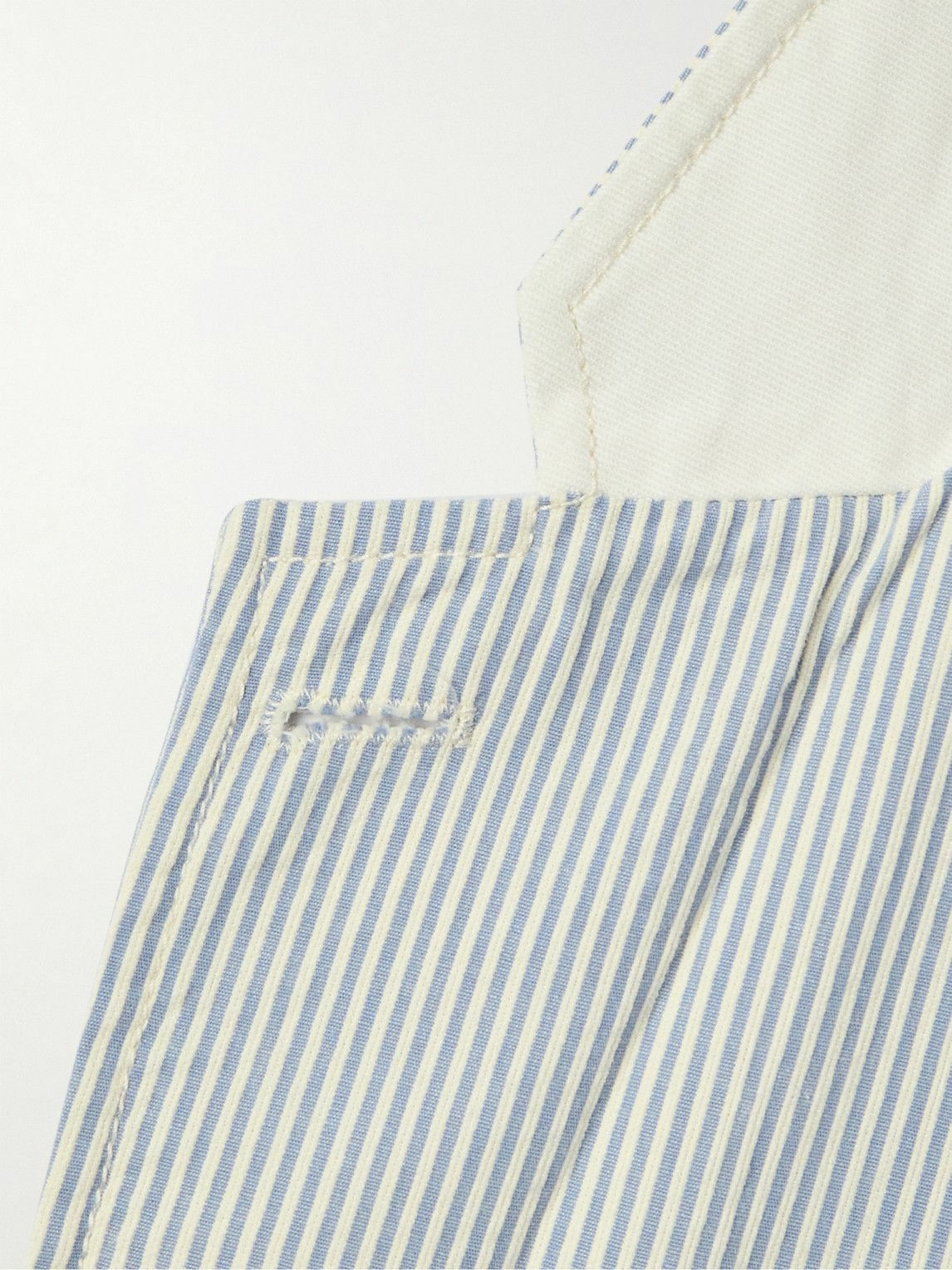 Alex Mill - Mill Striped Cotton-Seersucker Blazer - Blue