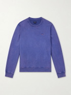 Noah - Logo-Embroidered Cotton-Jersey Sweatshirt - Blue