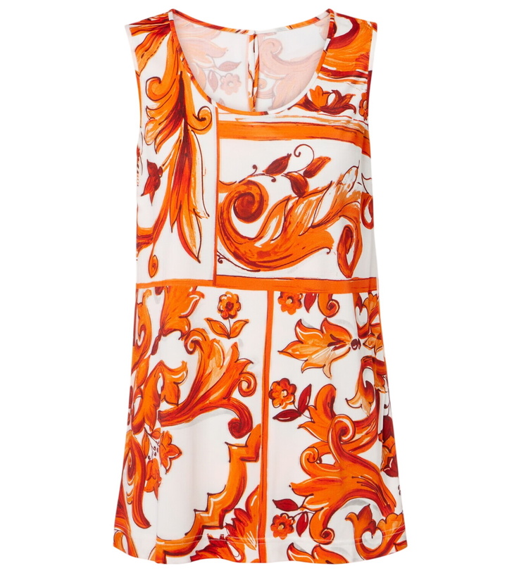 Photo: Dolce&Gabbana Majolica tank top