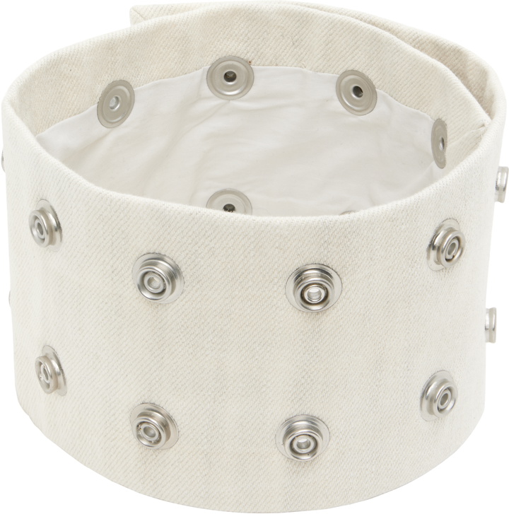 Photo: Rick Owens DRKSHDW Temple Strobe Neck Band Choker