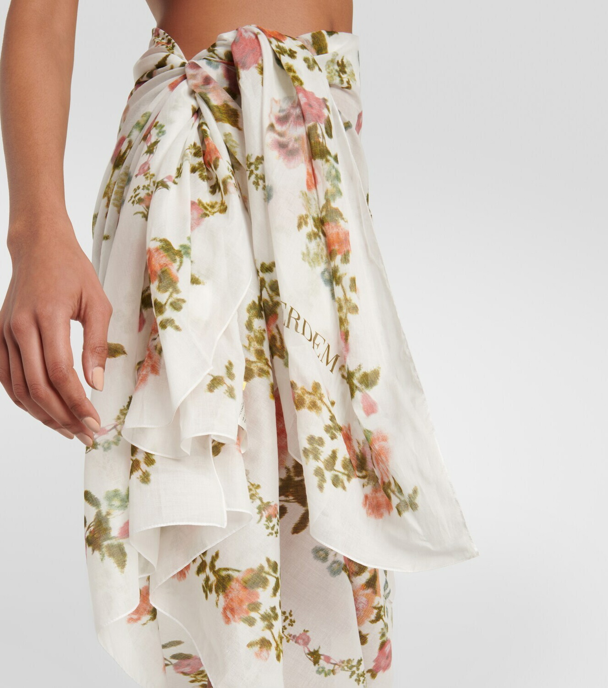 【 Erdem】Chun floral  ビキニトップ Erdem Floral cotton voile beach cover-up Erdem