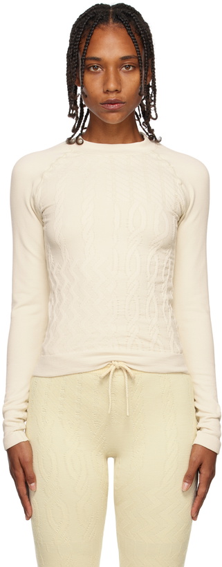 Photo: OTTI Off-White Cable Sport Top