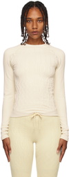 OTTI Off-White Cable Sport Top