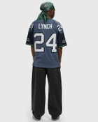 Mitchell & Ness NFL DARK JERSEY SEATTLE SEAHAWKS 2010 MARSHAWN LYNCH #25 Blue Men