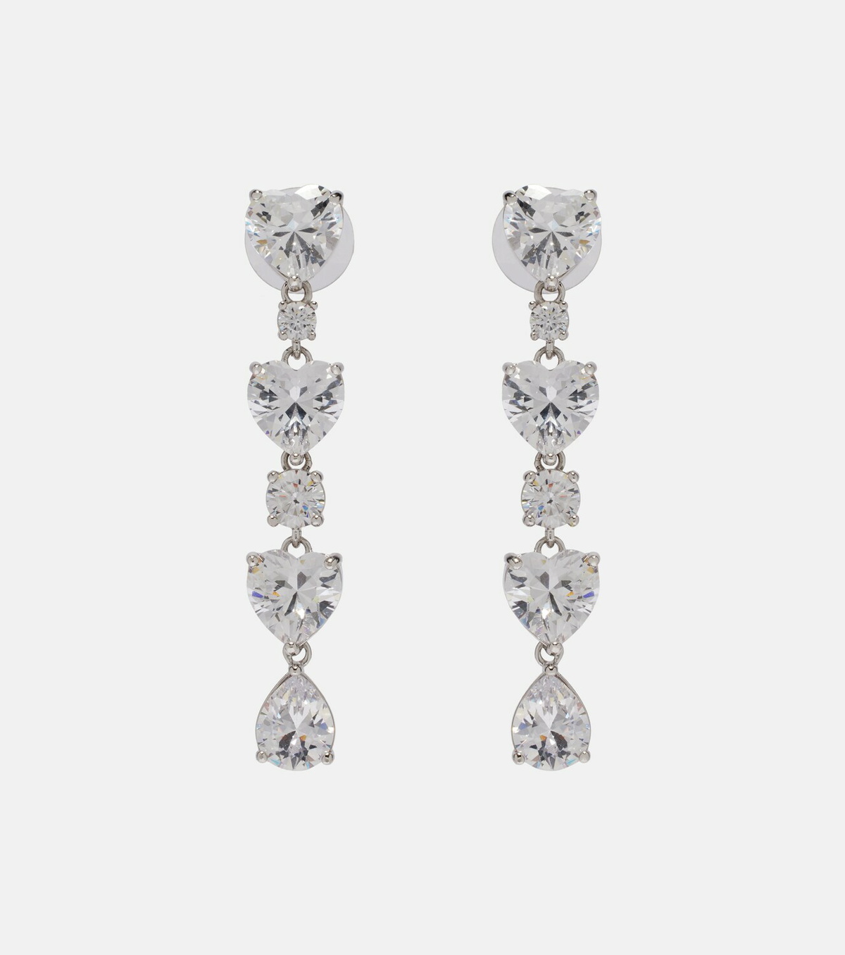 Self-Portrait Tiered embellished earrings