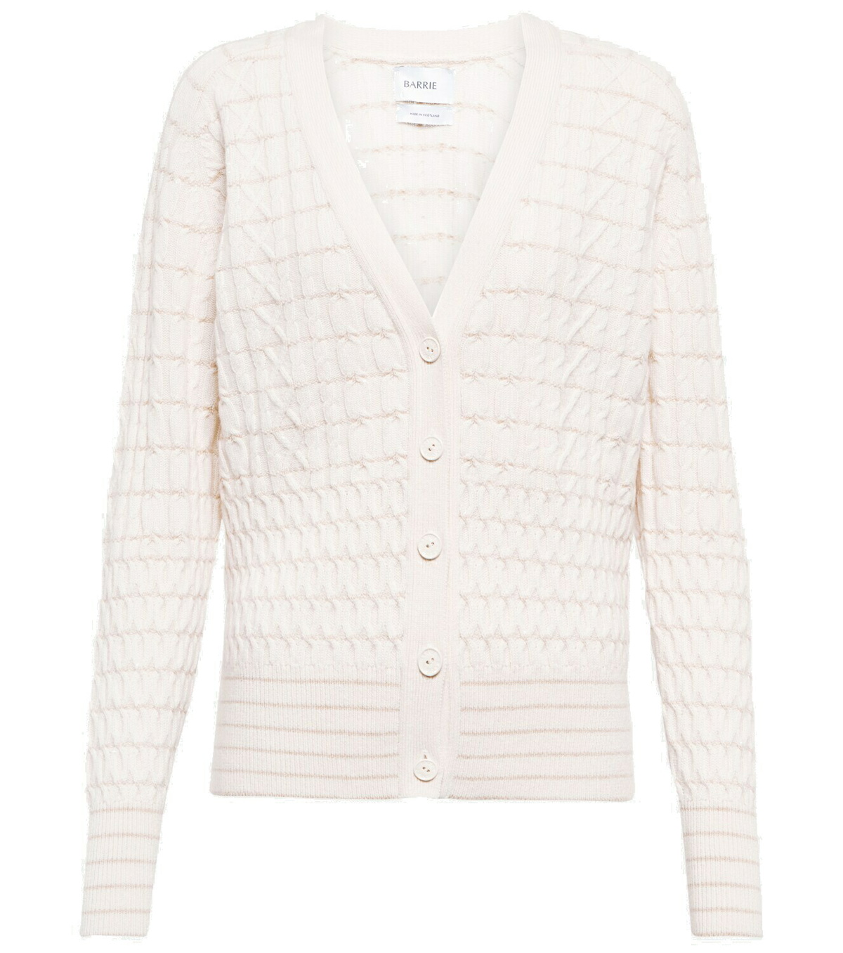 Barrie Cable-knit cashmere cardigan Barrie