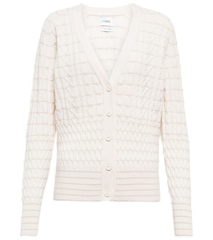Photo: Barrie Cable-knit cashmere cardigan