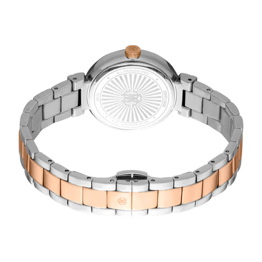 Roberto Cavalli Logo Rose Gold-tone Dial Ladies Watch RC5L080M0065