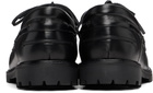 Studio Nicholson Black Guston Boat Shoes