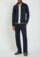 Casablanca Logo-embroidered Merino Wool Track Trousers Navy