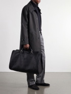 Bennett Winch - S.C. Holdall Convertible Full-Grain Leather and Cotton-Twill Weekend Bag - Black