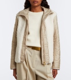 Bogner Bibi quilted teddy-trimmed jacket