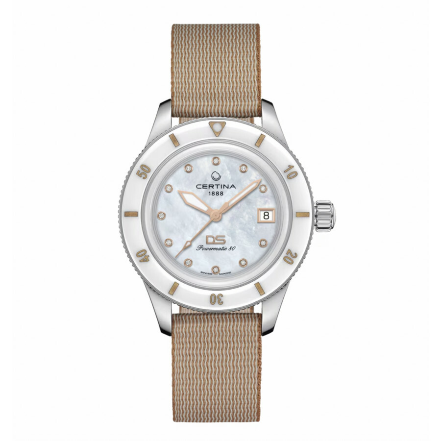 Certina Ds Ph200M Diamond White Mother of Pearl Dial Unisex Watch C0362071810600