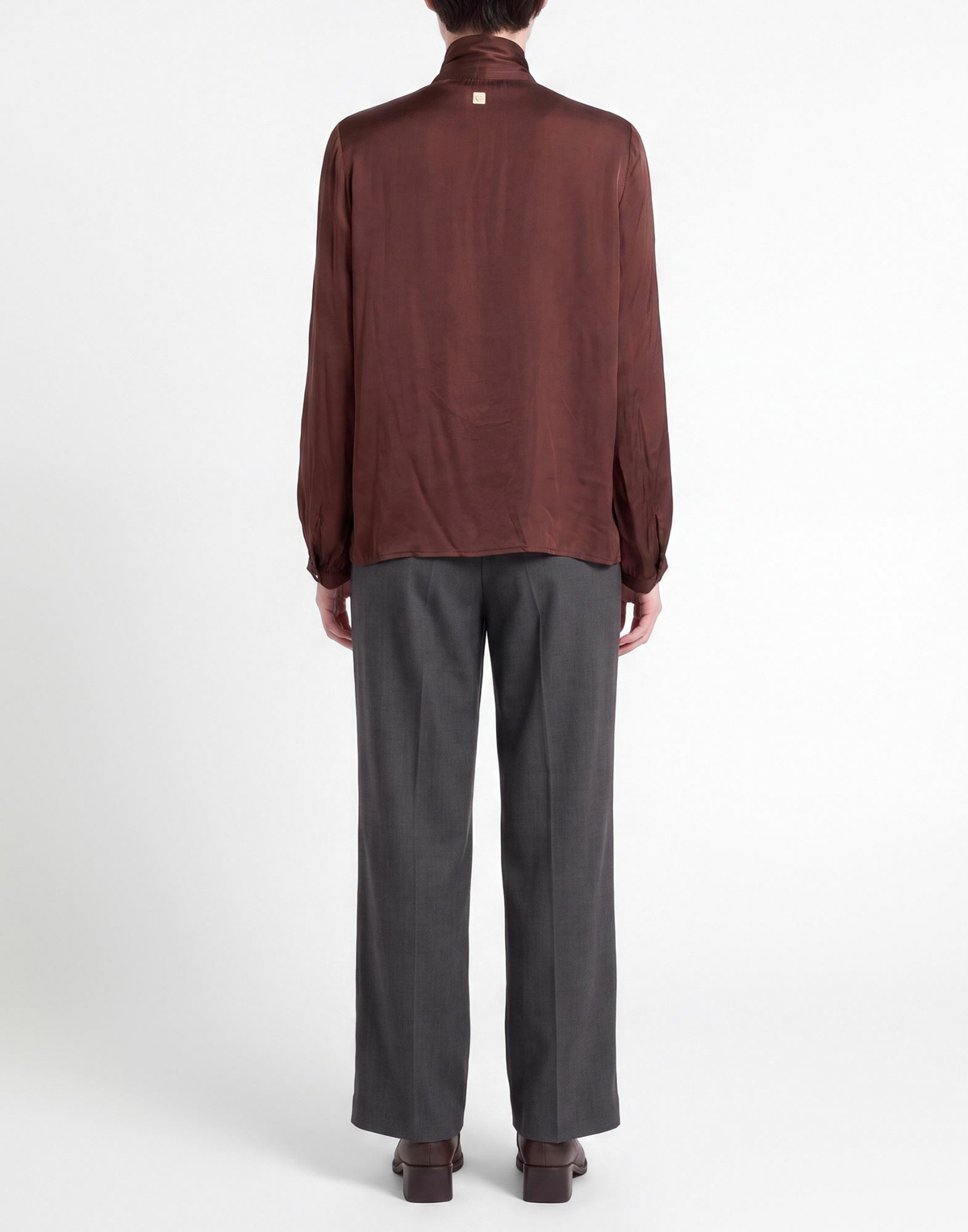 Manila Grace Womens Top Chocolate in Brown