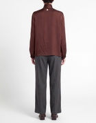 Manila Grace Womens Top Chocolate in Brown