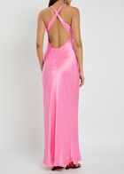 Bec & Bridge Maxina Satin Maxi Dress Pink