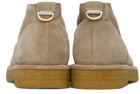 Agnona Beige Chukka Desert Boots