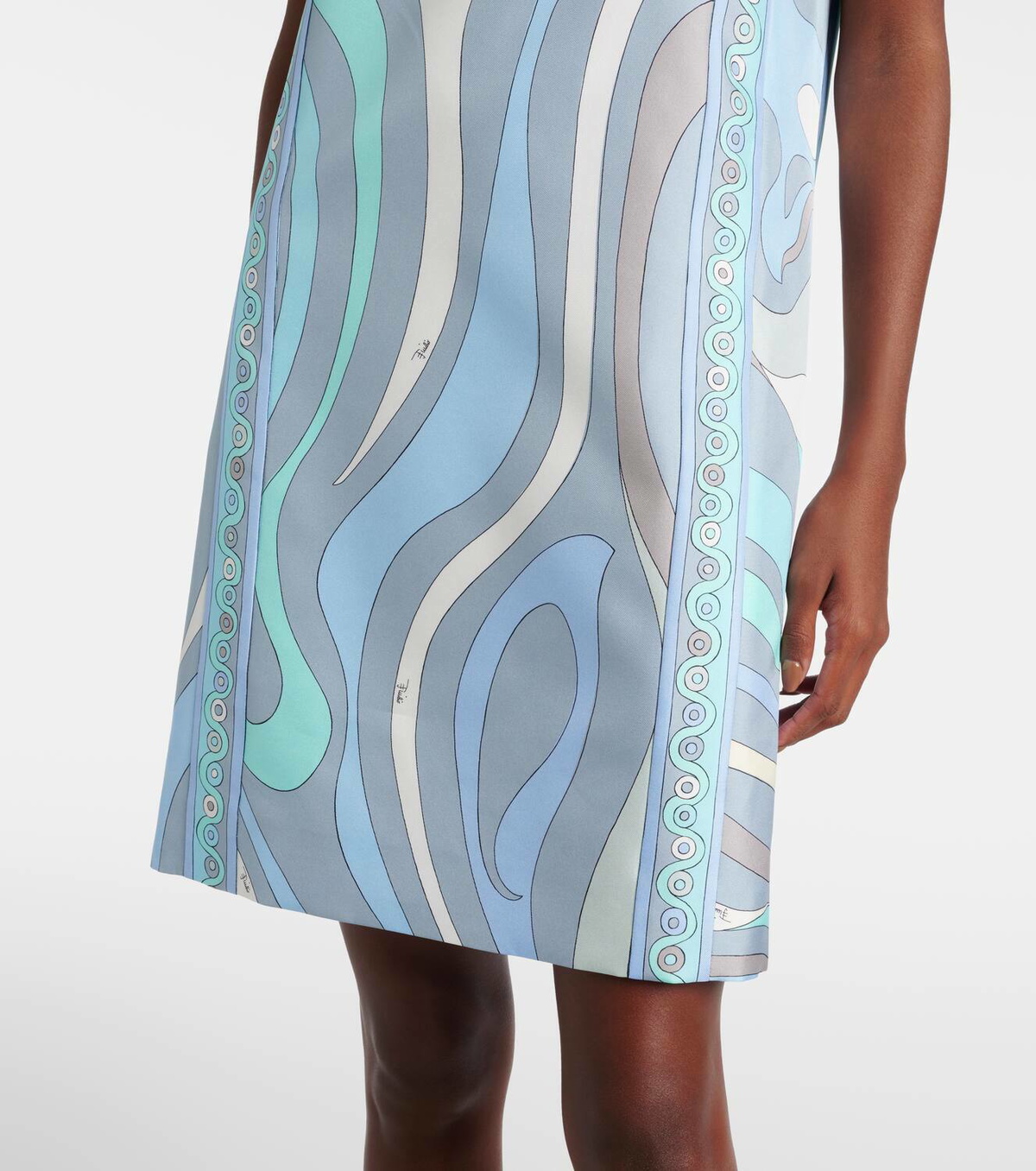 PUCCI プッチ ワンピース Marmo silk twill minidress986976 Marmo-Print Silk-Twill Dress – PUCCI Online Store