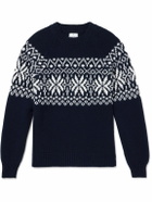 Kingsman - Fair Isle Wool Sweater - Blue