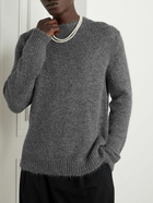 Jil Sander - Stretch Alpaca and Wool-Blend Sweater - Gray