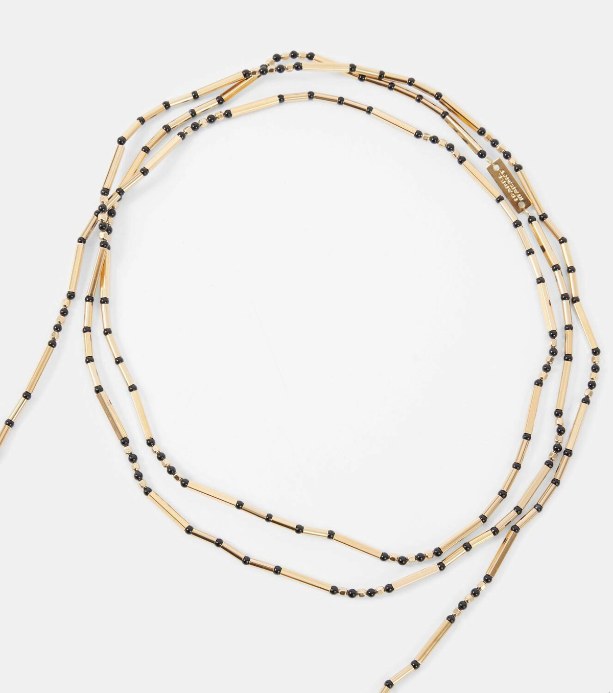 Isabel Marant Olathe beaded scarf necklace