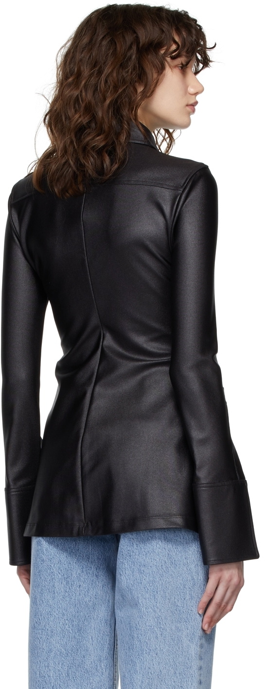 Alexander Wang Black Crystal Cuff Shirt Alexander Wang