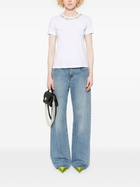 ERMANNO - Embroidered Cotton T-shirt