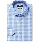 Hugo Boss - Blue Gordon Checked Cotton-Poplin Shirt - Blue
