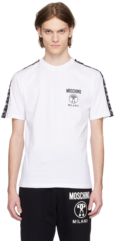 Photo: Moschino White Jacquard T-Shirt