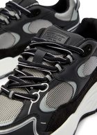 Cleens Pulse Runner Panelled Mesh Sneakers White And Black