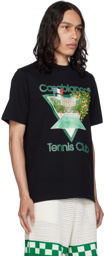 Casablanca SSENSE Exclusive Black 'Tennis Club Icon' T-Shirt