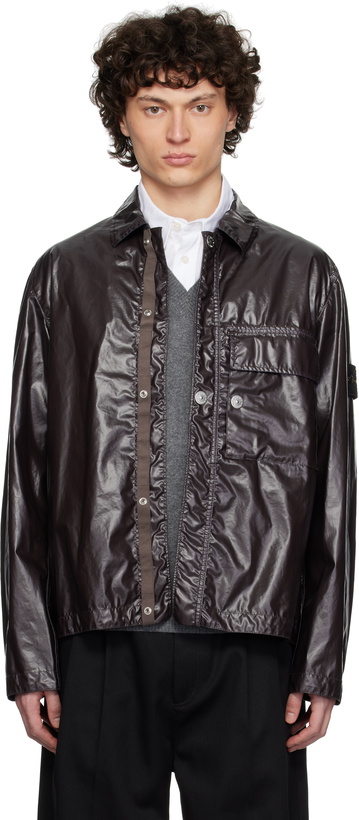 Photo: Stone Island Gray Mussola Gommata-TC Jacket