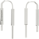 Givenchy Silver U Lock Earrings