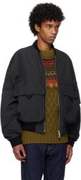 Dsquared2 Black Superlight 80s Bomber Jacket