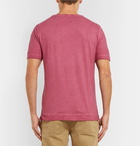 Massimo Alba - Panarea Slim-Fit Garment-Dyed Cotton-Jersey T-Shirt - Men - Pink