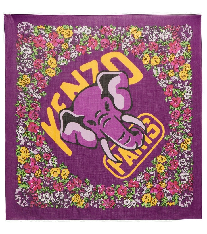 Photo: Kenzo - Printed wool and cashmere scarf