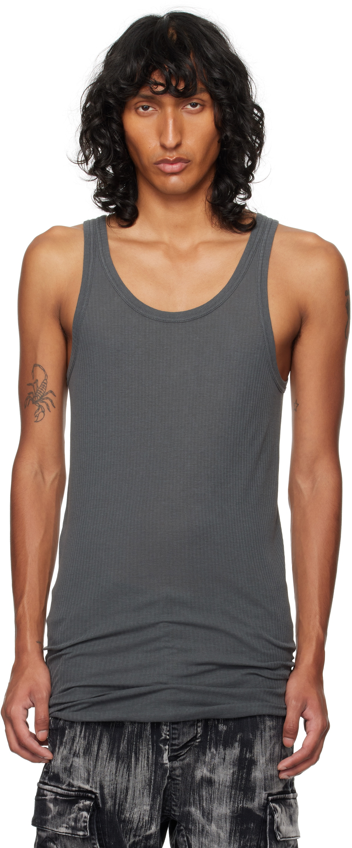 11 by Boris Bidjan Saberi Gray T1B Tank Top