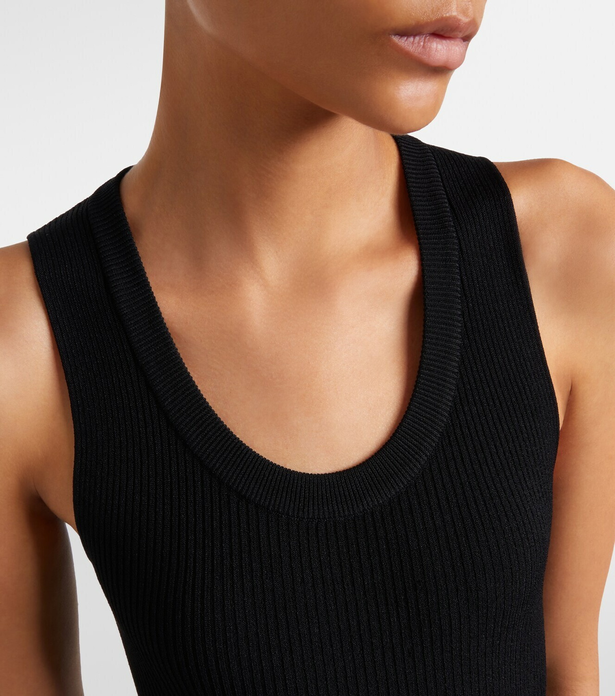 Alaïa Ribbed-knit bodysuit