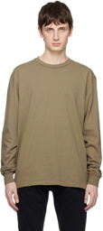 John Elliott Khaki University Long Sleeve T-Shirt