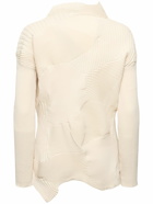 ISSEY MIYAKE Pleated Asymmetrical L/s Top