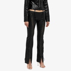 Miaou Women's Lace Up Pigalle Pant in Black