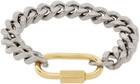 IN GOLD WE TRUST PARIS Silver Chain Bracelet