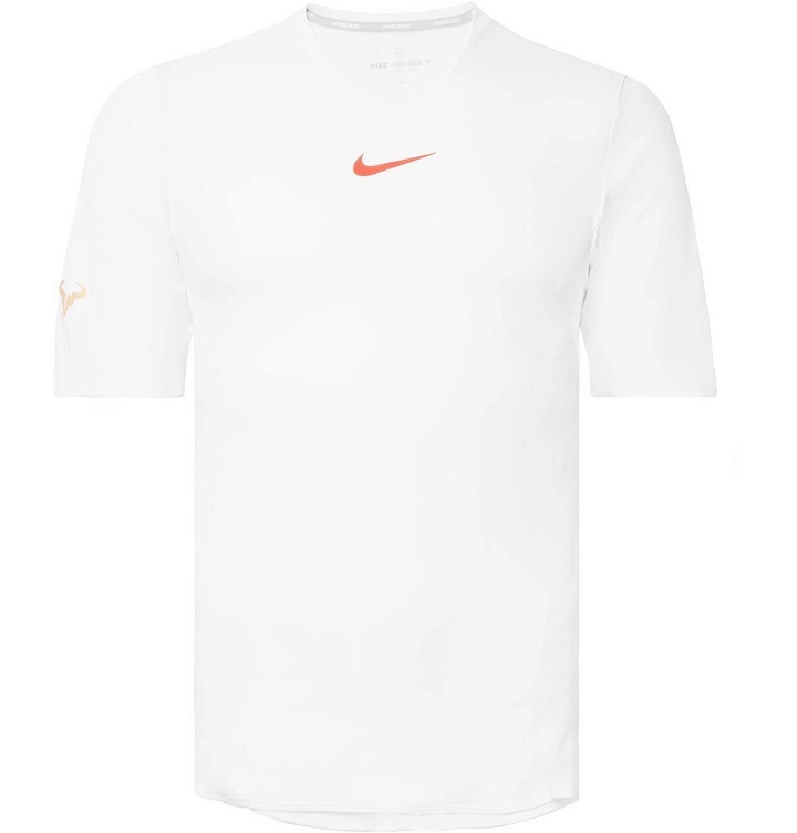 Photo: Nike Tennis - NikeCourt Rafa AeroReact Tennis T-Shirt - Men - White