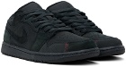Nike Jordan Black Air Jordan 1 Low SE Craft Sneakers